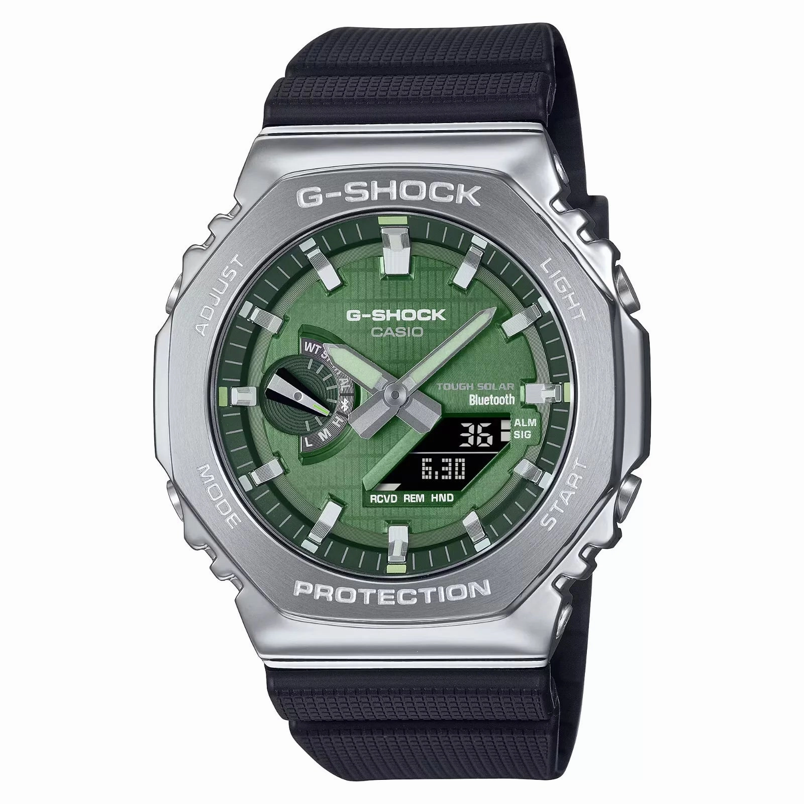 Casio G-Shock G-Steel METALLIC VAPOR Bluetooth Solar Mens Watch GBM2100A-1A3