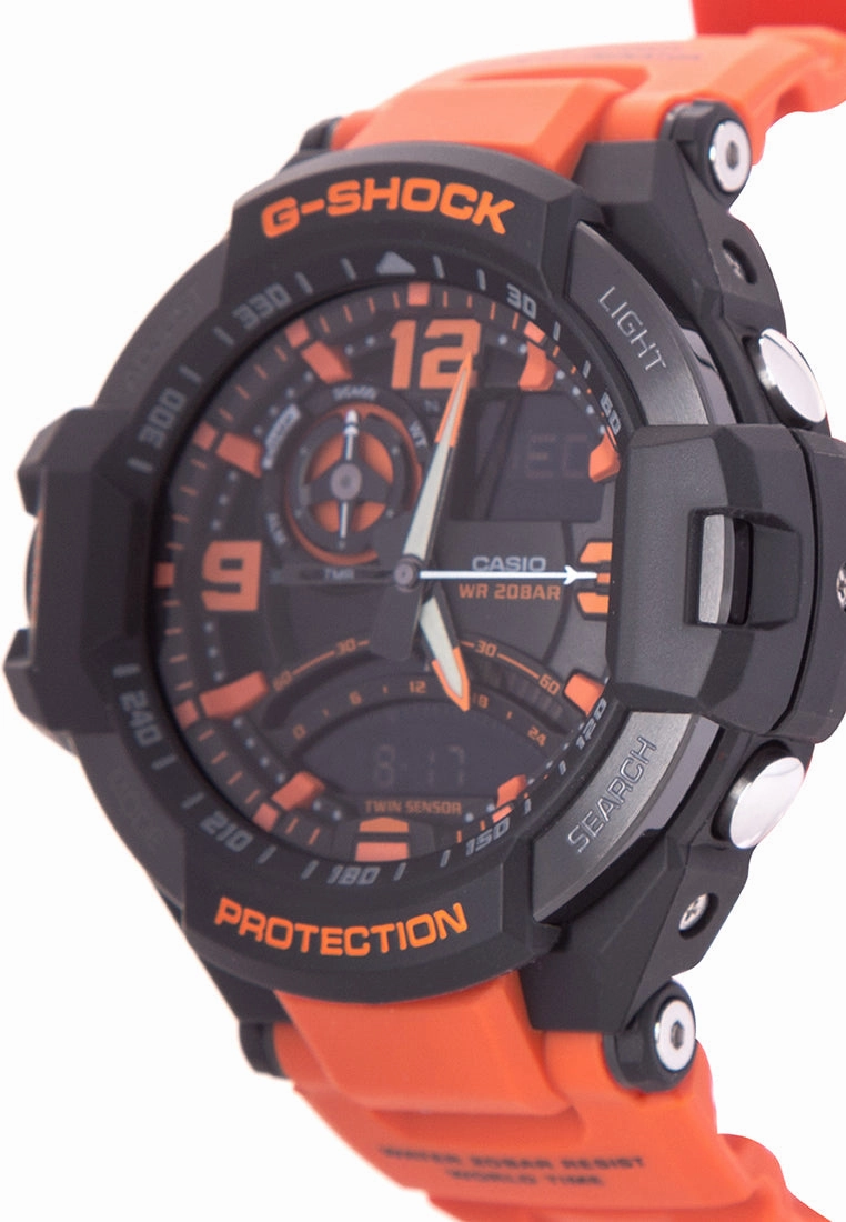 Casio G-shock GA-1000-4ADR Digital Analog Rubber Strap Watch For Men