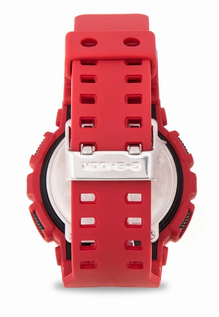Casio G-Shock GA-100B-4ADR Coke Red Watch Digital Analog Watch For Men