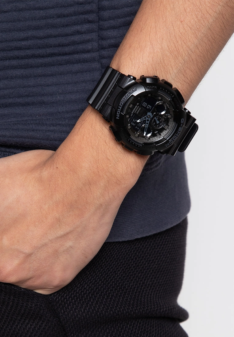 Casio G-shock GA-100CF-1A Digital Analog Rubber Strap Watch For Men