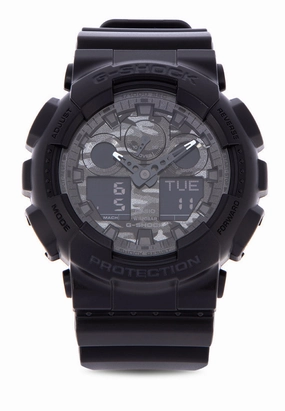Casio G-shock GA-100CF-1A Digital Analog Rubber Strap Watch For Men
