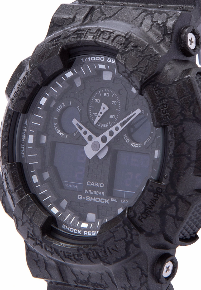 Casio G-shock GA-100CG-1A Digital Analog Rubber Strap Watch For Men