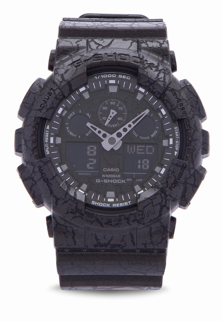 Casio G-shock GA-100CG-1A Digital Analog Rubber Strap Watch For Men