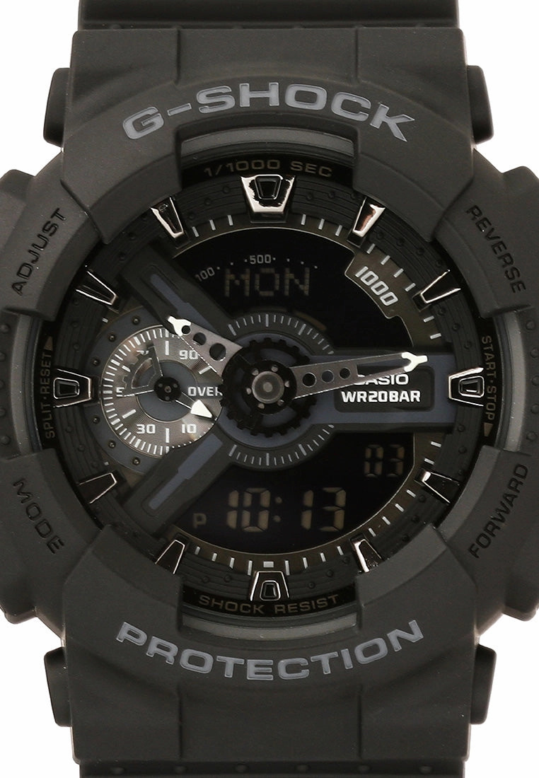 Casio G-shock GA-110-1BDR Digital Analog Rubber Strap Watch For Men