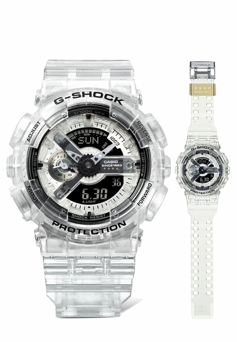 Casio G-Shock GA-114RX-7A 40th Anniversary Clear Remix Digital Analog Watch For Men