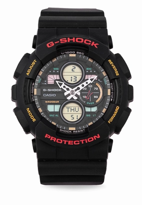 Casio G-shock GA-140-1A4 Digital Analog Rubber Strap Watch For Men
