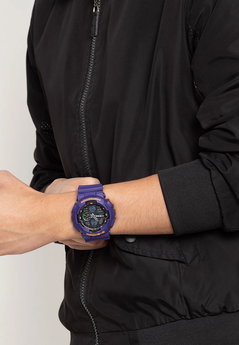 Casio G-shock GA-140-6A Digital Analog Rubber Strap Watch For Men