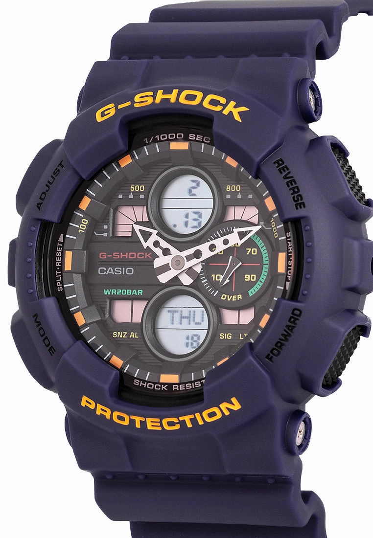 Casio G-shock GA-140-6A Digital Analog Rubber Strap Watch For Men