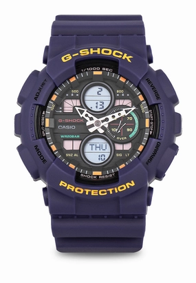 Casio G-shock GA-140-6A Digital Analog Rubber Strap Watch For Men