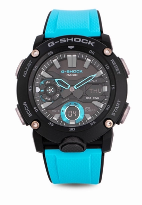 Casio G-shock GA-2000-1A2 Digital Analog Rubber Strap Watch For Men