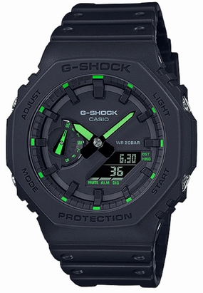 Casio G-shock GA-2100-1A3 Digital Analog Leather Strap Watch For Men