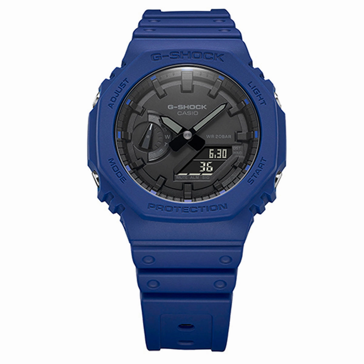 Casio G-shock GA-2100-2A Digital Analog Rubber Strap Watch For Men