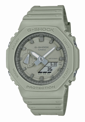 Casio G-shock GA-2100NC-3A Digital Analog Rubber Strap Watch for Men