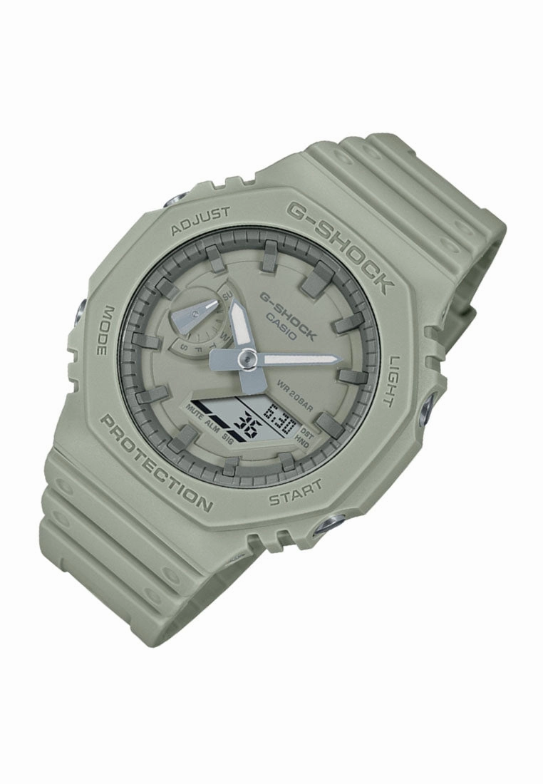 Casio G-shock GA-2100NC-3A Digital Analog Rubber Strap Watch for Men