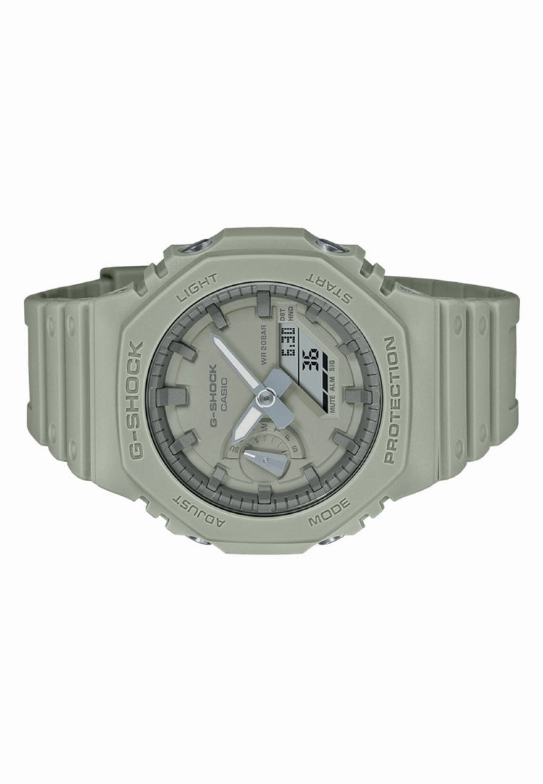 Casio G-shock GA-2100NC-3A Digital Analog Rubber Strap Watch for Men
