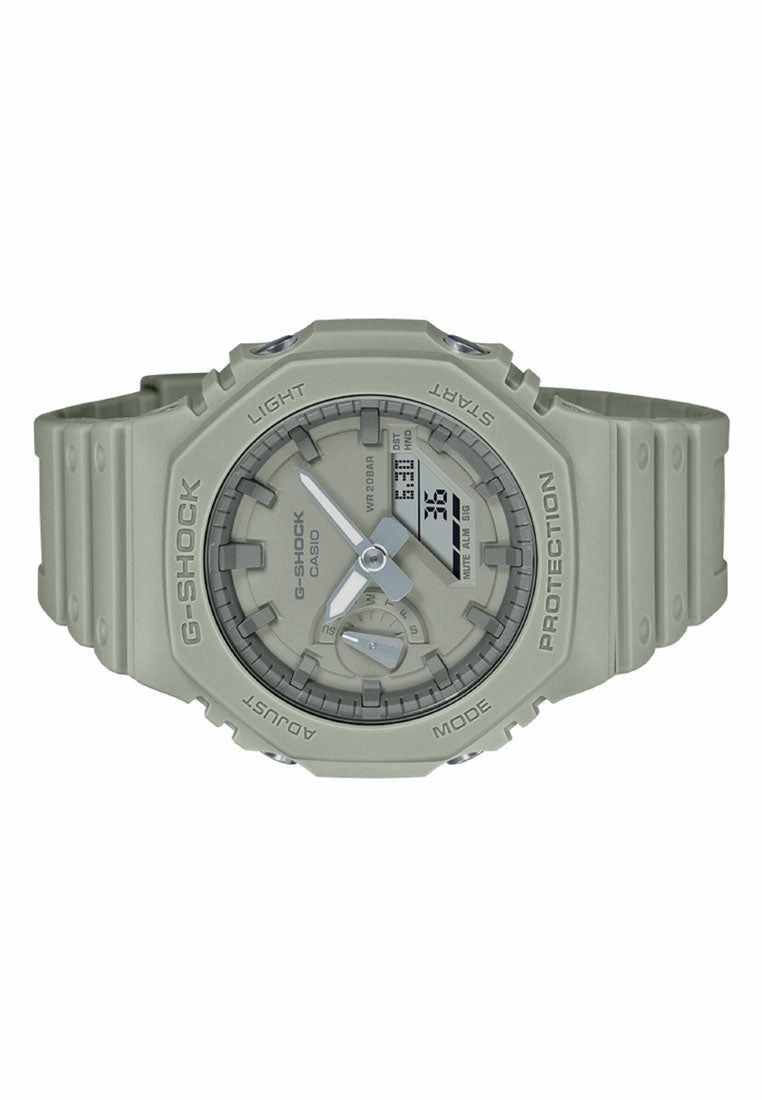Casio G-shock GA-2100NC-3A Digital Analog Rubber Strap Watch for Men