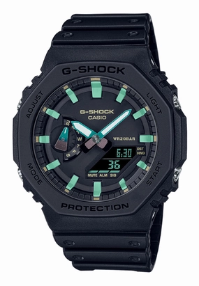 Casio G-shock GA-2100RC-1A Digital Analog Rubber Strap Watch For Men