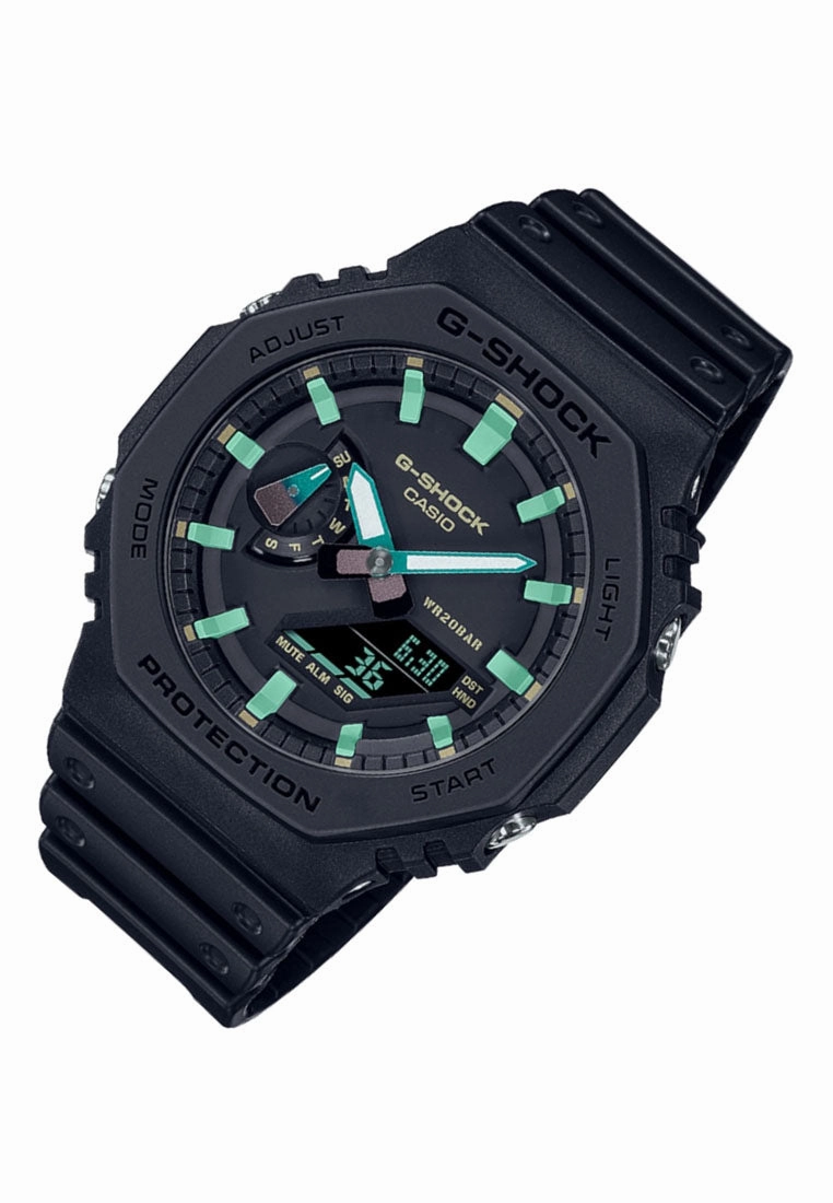 Casio G-shock GA-2100RC-1A Digital Analog Rubber Strap Watch For Men