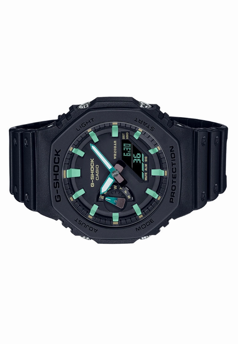 Casio G-shock GA-2100RC-1A Digital Analog Rubber Strap Watch For Men