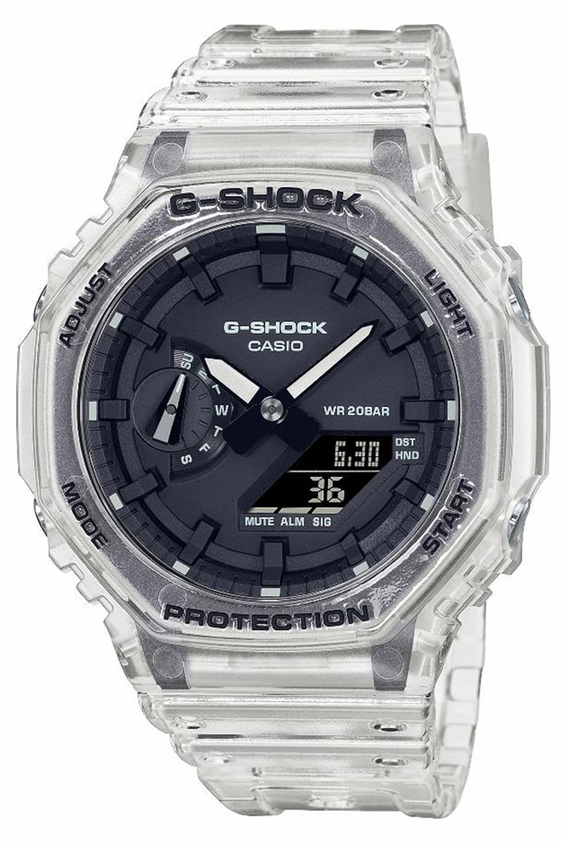 Casio G-shock GA-2100SKE-7A Digital Analog Rubber Strap Watch For Men