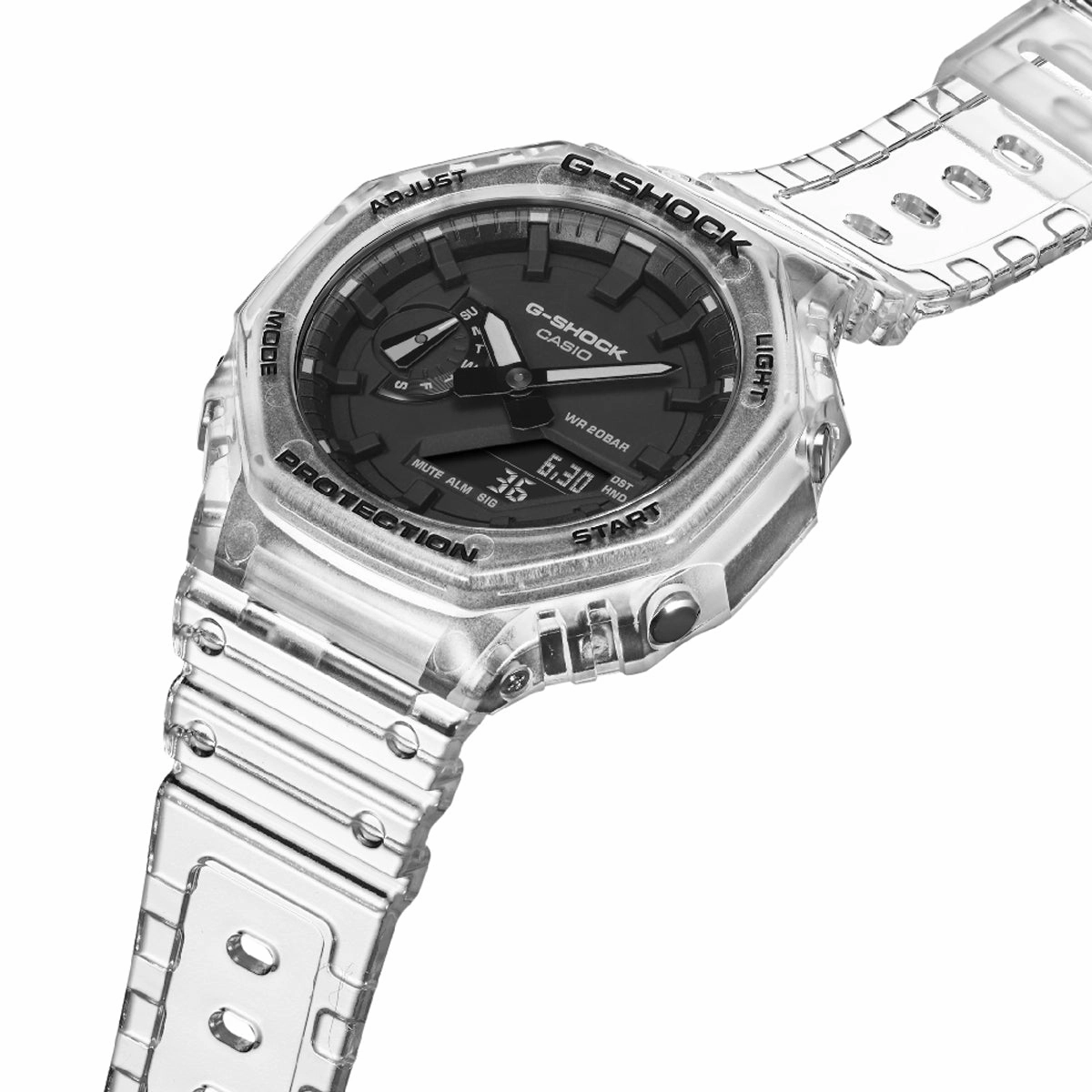 Casio G-shock GA-2100SKE-7A Digital Analog Rubber Strap Watch For Men