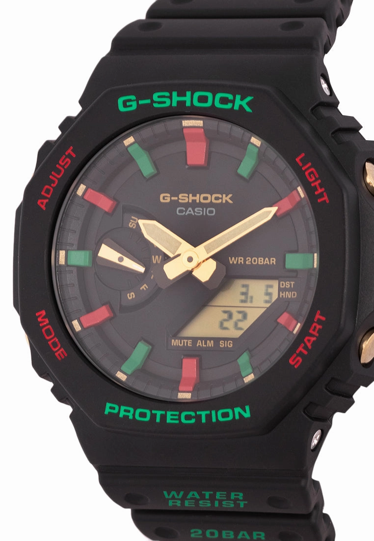 Casio G-shock GA-2100TH-1A Digital Analog Rubber Strap Watch For Men