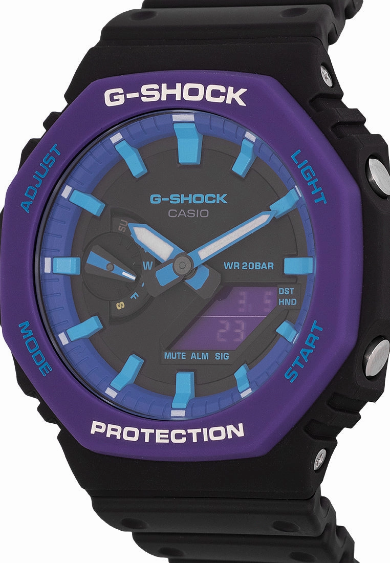 Casio G-shock GA-2100THS-1A Digital Analog Rubber Strap Watch For Men