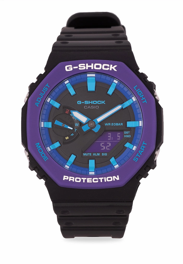 Casio G-shock GA-2100THS-1A Digital Analog Rubber Strap Watch For Men
