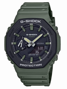 Casio G-shock GA-2110SU-3A Digital Analog Rubber Strap Watch For Men