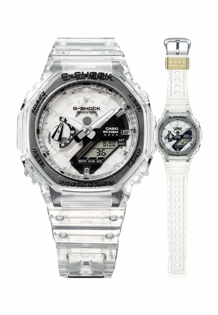 Casio G-Shock GA-2140RX-7A 40th Anniversary Clear Remix Digital Analog Watch For Men