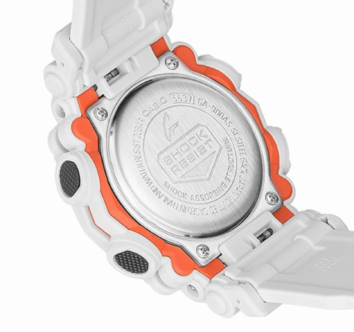 Casio G-shock GA-900AS-7ADR Digital Analog Rubber Strap Watch For Men
