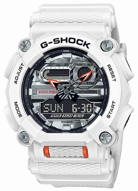 Casio G-shock GA-900AS-7ADR Digital Analog Rubber Strap Watch For Men