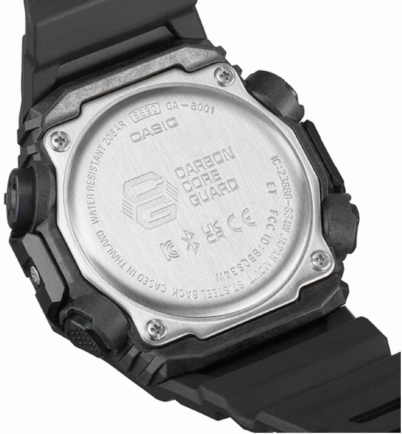 Casio G-shock GA-B001-1A Digital Analog Rubber Strap Watch For Men
