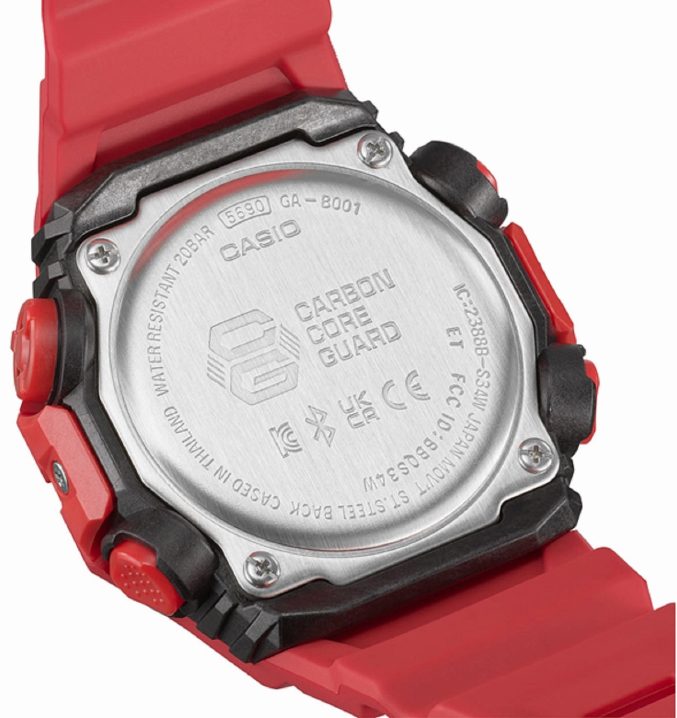 Casio G-shock GA-B001-4A Digital Analog Rubber Strap Watch For Men