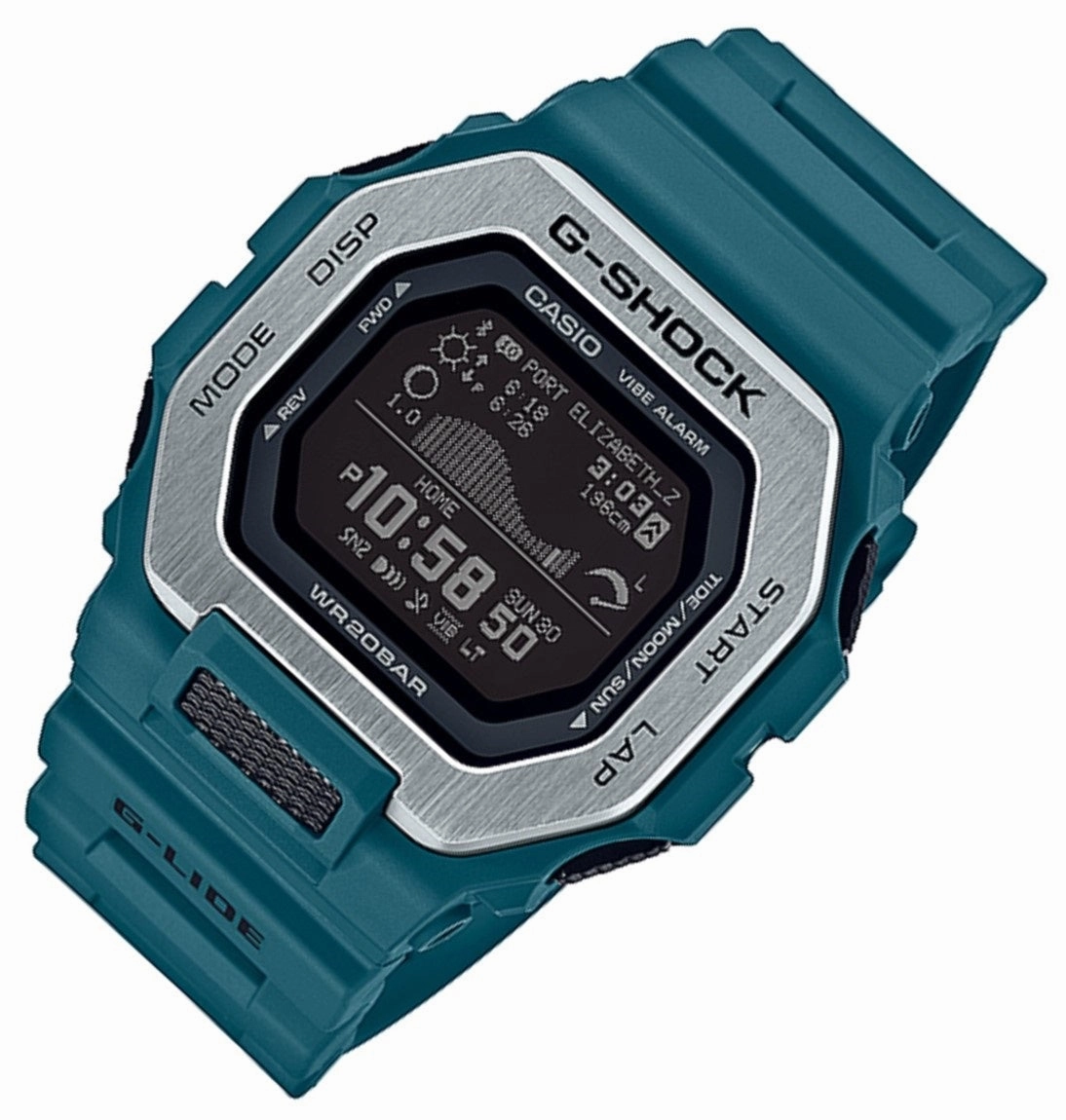 Casio G-shock GBX-100-2DR Bluetooth Digital Rubber Strap Watch For Men