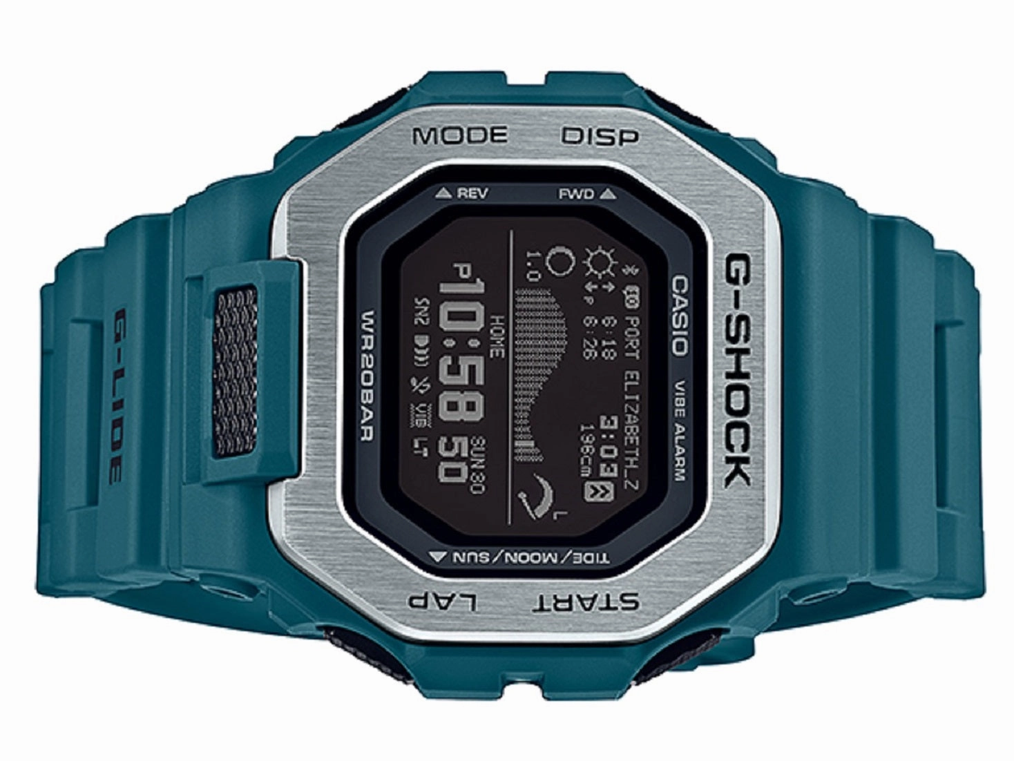 Casio G-shock GBX-100-2DR Bluetooth Digital Rubber Strap Watch For Men