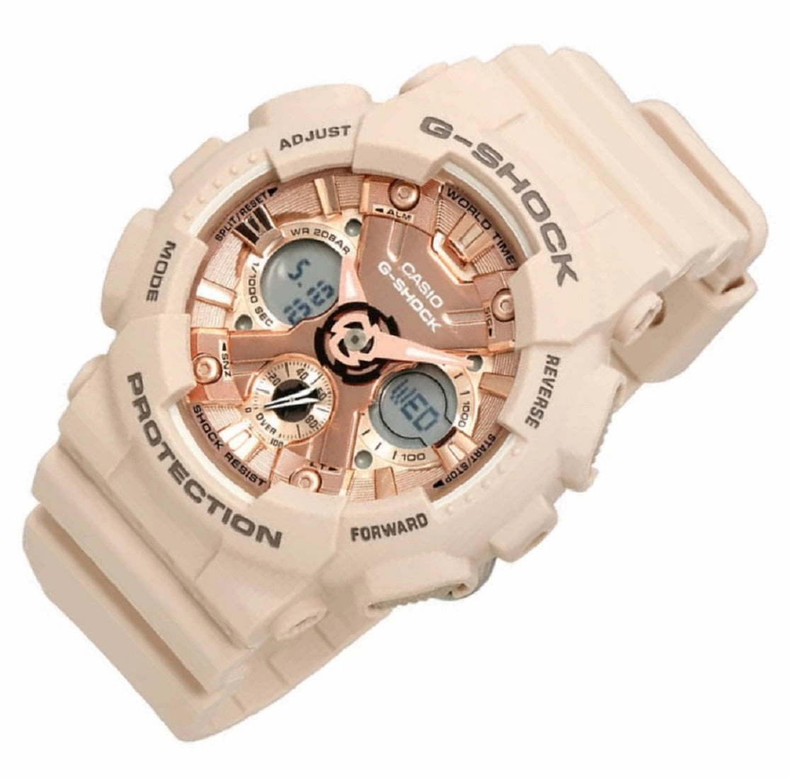Casio G-shock GMA-S120MF-4A Digital Analog Rubber Strap Watch