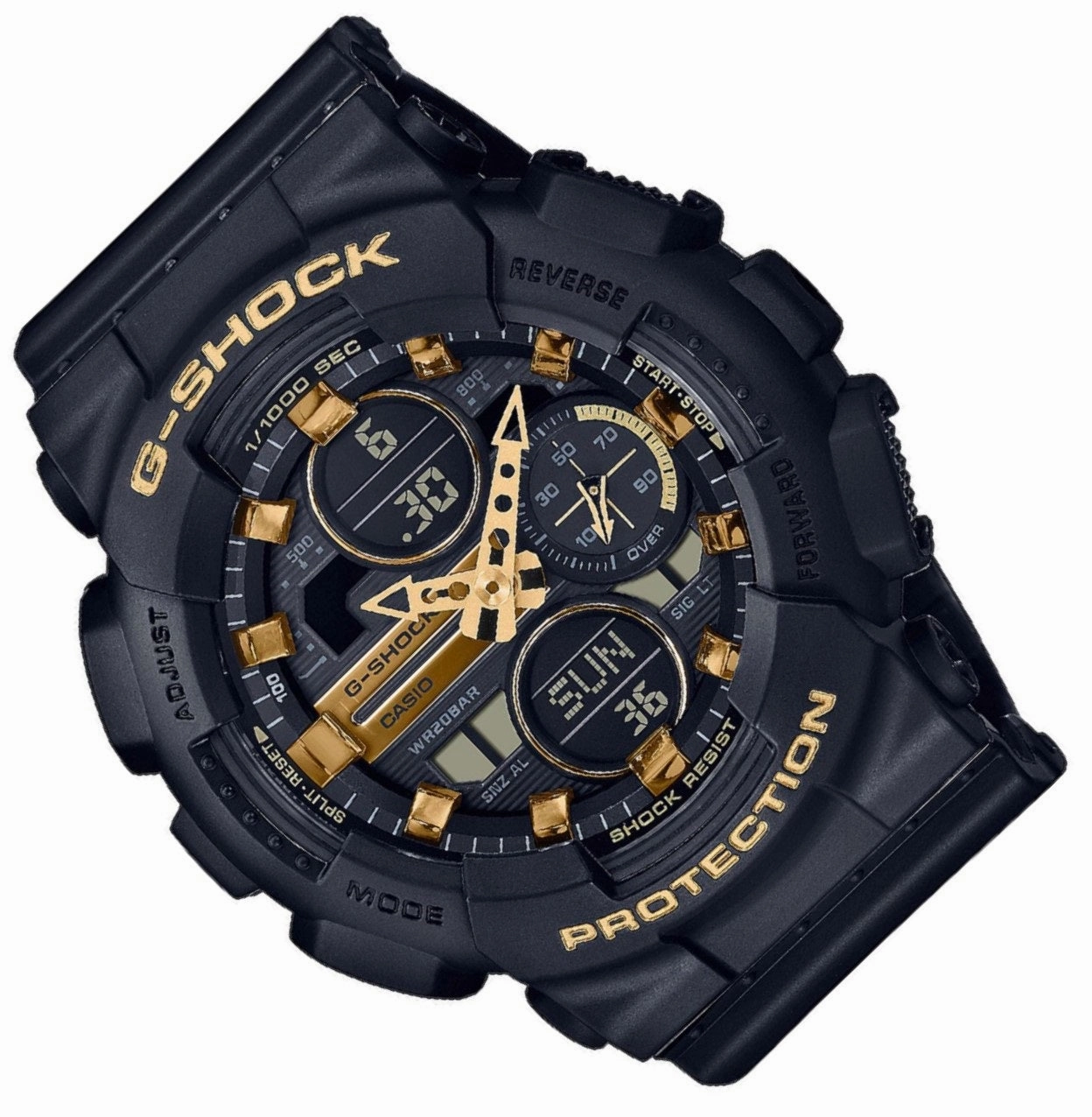 Casio G-shock GMA-S140M-1A Digital Analog Rubber Strap Watch for Men