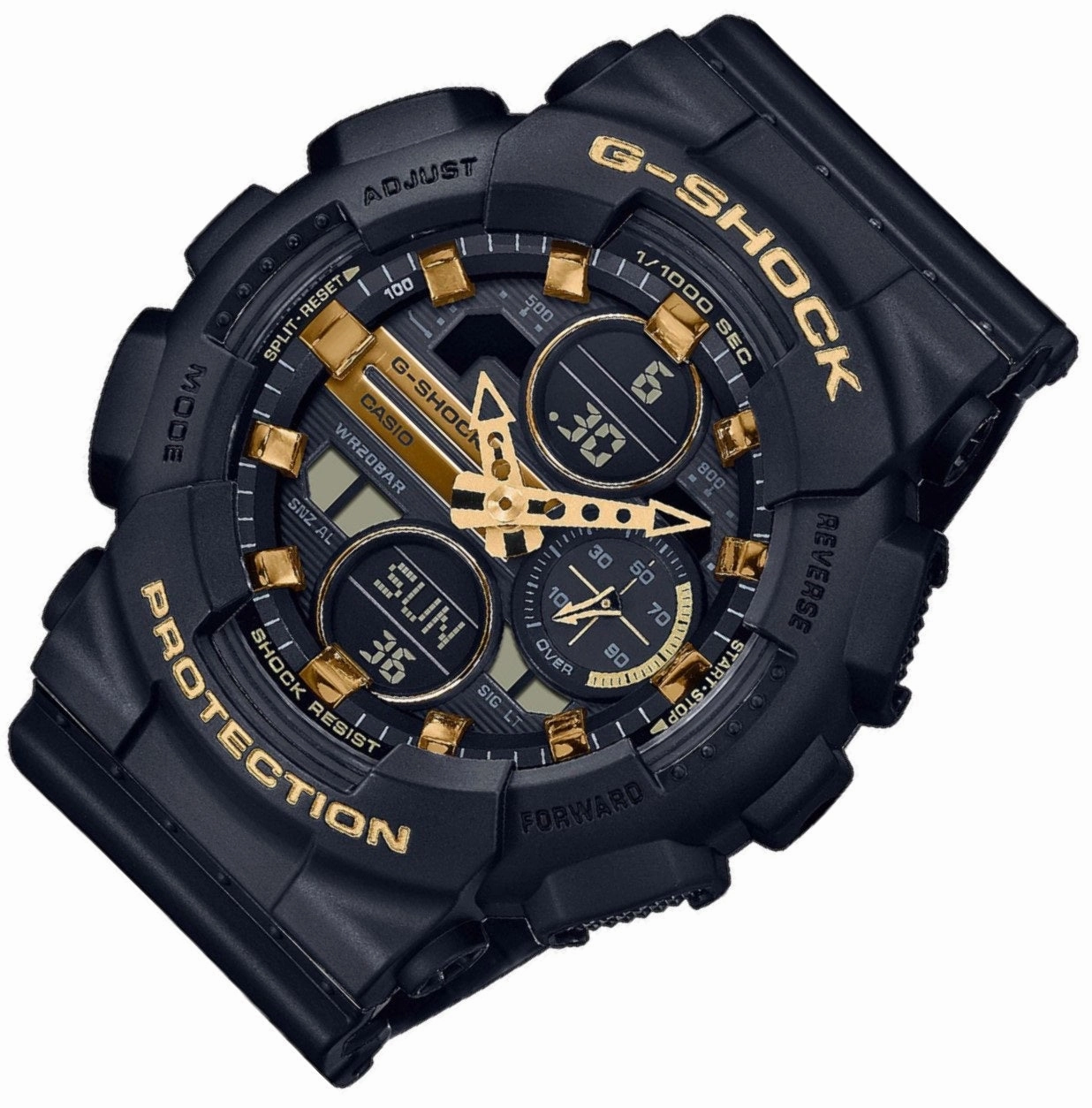 Casio G-shock GMA-S140M-1A Digital Analog Rubber Strap Watch for Men