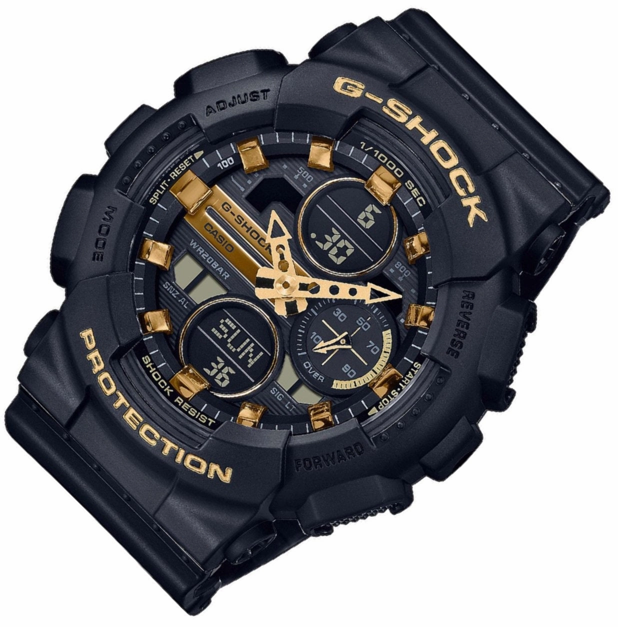 Casio G-shock GMA-S140M-1A Digital Analog Rubber Strap Watch for Men