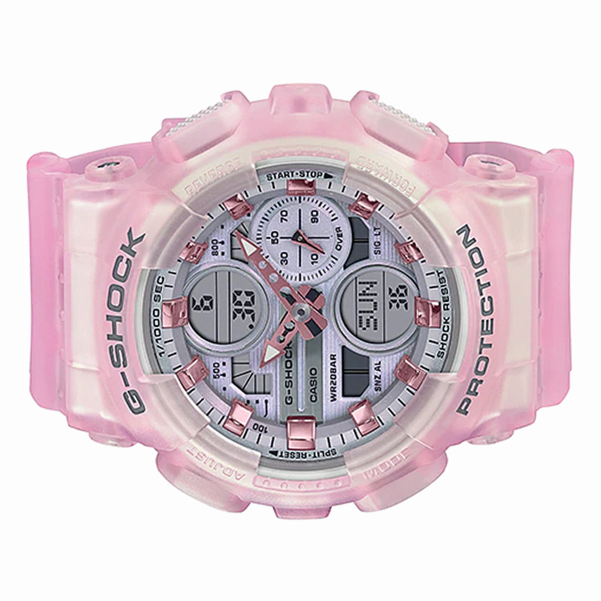 Casio G-shock GMA-S140NP-4A Digital Analog Rubber Strap Watch