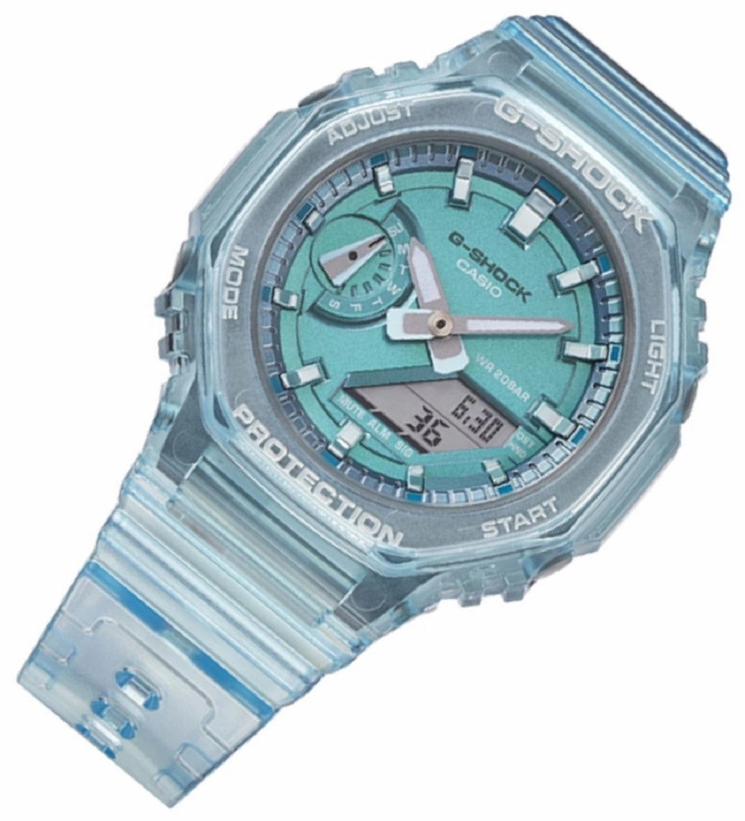Casio G-shock GMA-S2100SK-2A Digital Analog Rubber Strap Watch for Women
