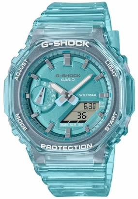 Casio G-shock GMA-S2100SK-2A Digital Analog Rubber Strap Watch for Women