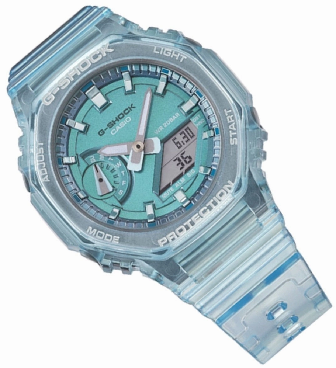 Casio G-shock GMA-S2100SK-2A Digital Analog Rubber Strap Watch for Women