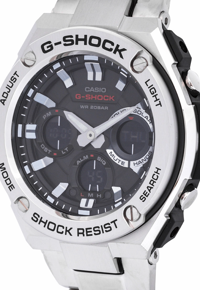 Casio G-shock GST-S110D-1ADR Digital Analog Stainless Steel Strap Watch for Men