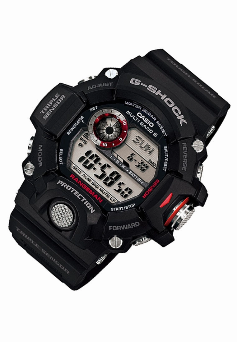 Casio G-shock GW-9400-1DR Digital Rubber Strap Watch