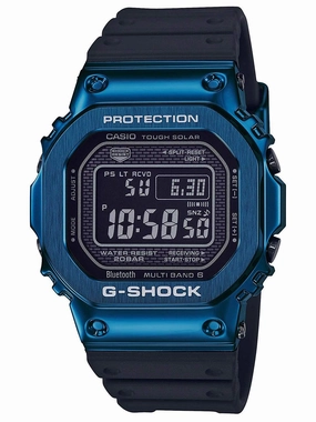 Casio G-Shock ION PLATES Solar Blue/Black Mens Watch GMWB5000G-2