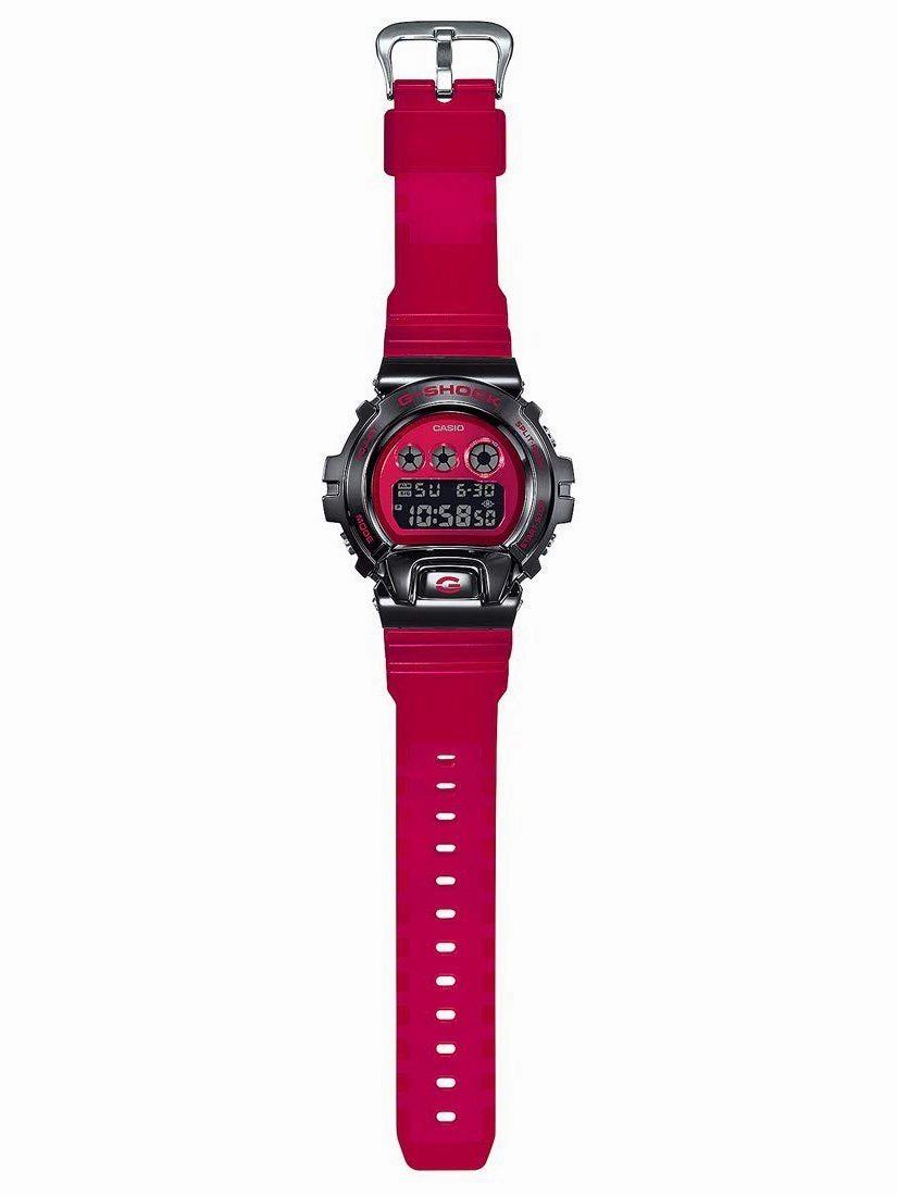 Casio G-Shock METAL BEZEL 25th Anniv Red/Black Mens Watch GM6900B-4