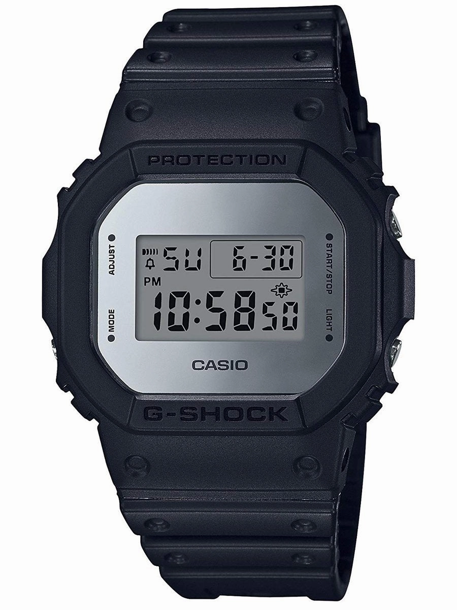 Casio G-Shock METALLIC MIRROR FACE Black Mens Watch DW5600BBMA-1