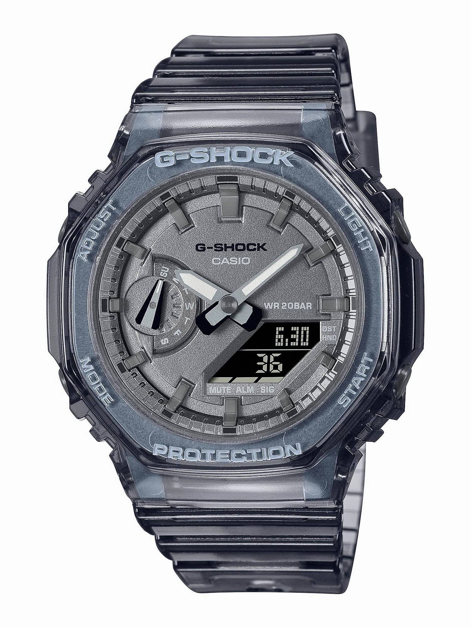 Casio G-Shock Mini CasiOak METALLIC SKELETON Womens Black Watch GMA-S2100SK-1A